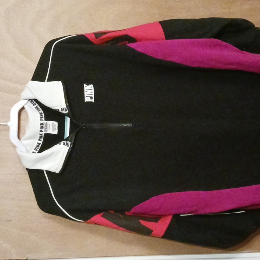 VS, Pink, pullover sweatshirt, Medium, Black, Red, Fuschia